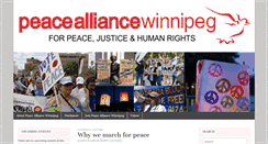 Desktop Screenshot of peacealliancewinnipeg.ca